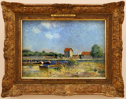 le rive del canale del loing a saint-mammeès