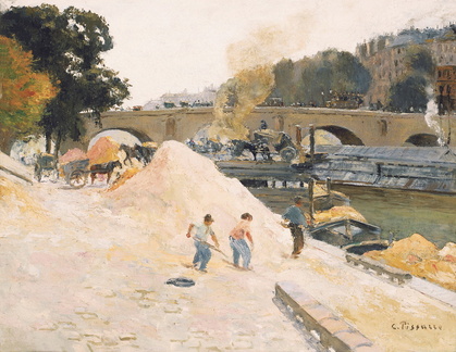 Le Pont-Marie vu depuis le quai d'Anjou