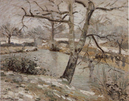 L'étang de Montfoucault, effet d'hiver