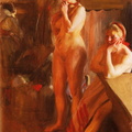 By the fire