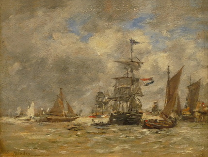 Anvers. Bateaux sur l'Escaut