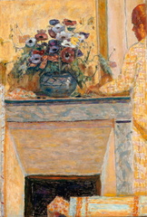 Fleurs sur une cheminée au Cannet