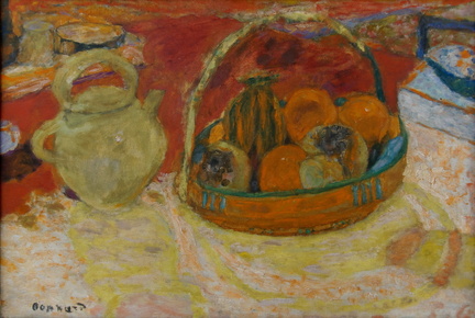 Nature morte jaune et rouge
