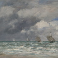 Sailboats near Trouville