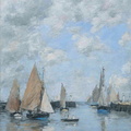 Trouville, la jetée à marée haute