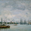 Anvers. Bateaux sur l'Escaut