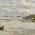 Caudebec-en-Caux, bateaux sur la Seine
