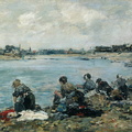 Laveuses au bord de la Touques