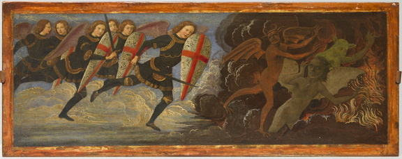 Archangel Saint Michael and the Angels at War with the Devil
