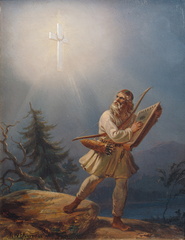 Fleeing Paganism; Väinämöinen Gives Way to the Power of the Cross