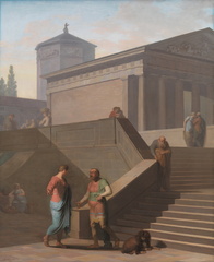 Pamphilius and his sevant Davus. From Terence´s Andria