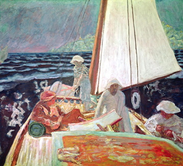 Signac et ses amis en bateau