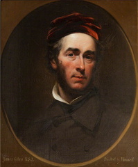 Self Portrait in a Maroon Coat and Crimson Beret